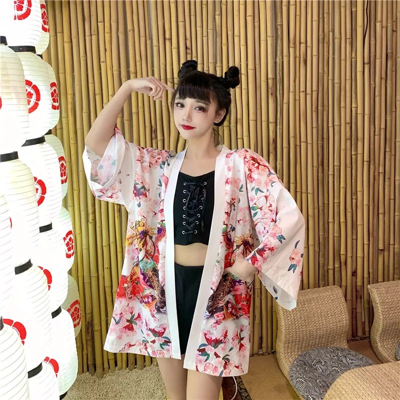 kawaiies-softtoys-plushies-kawaii-plush-Japanese Lady Sakura Women Kimono Robe Cardigan Kimono 