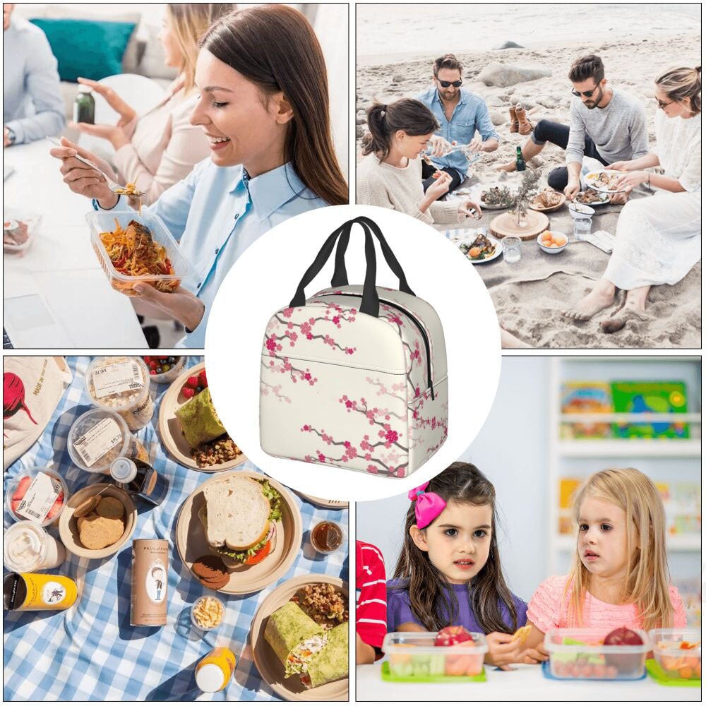 Insulated Lunch Bag Cute Insulated Cartoon Aesthetic Lunch Box