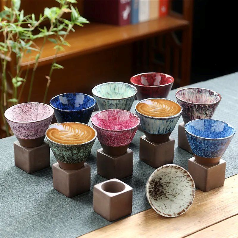 kawaiies-softtoys-plushies-kawaii-plush-Japanese-theme Ceramic Kiln Cone 200ml Tea Cup Mugs 