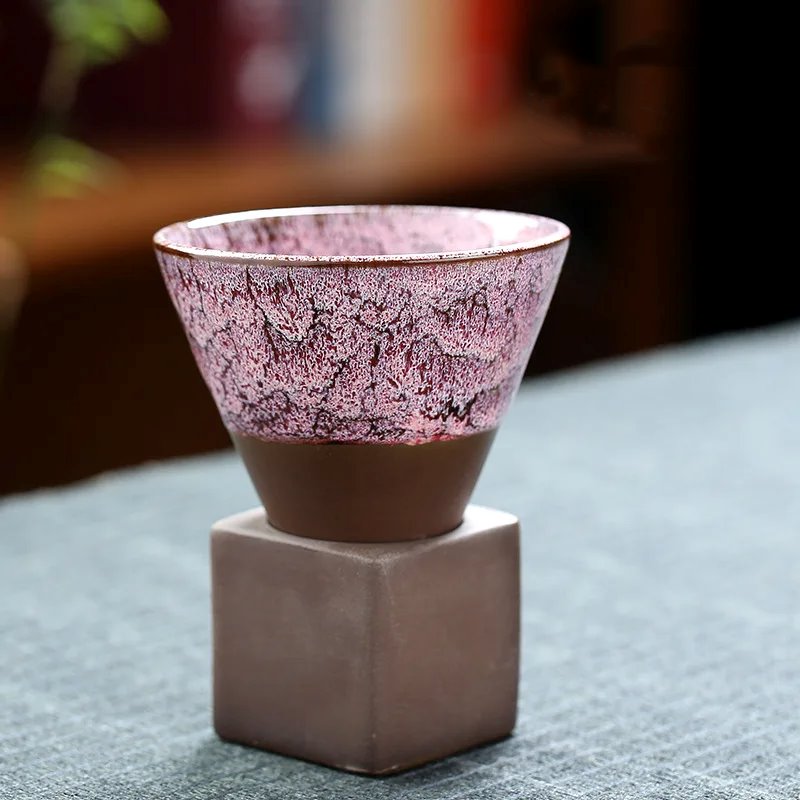 kawaiies-softtoys-plushies-kawaii-plush-Japanese-theme Ceramic Kiln Cone 200ml Tea Cup Mugs Waterfall Pink 