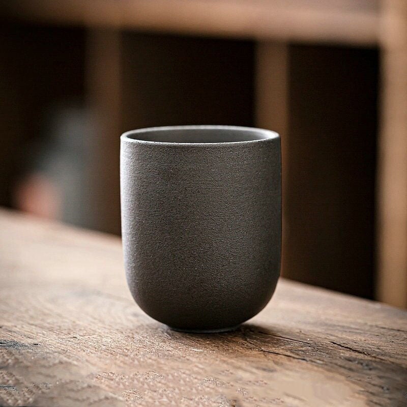 Small matte ceramic espresso cup