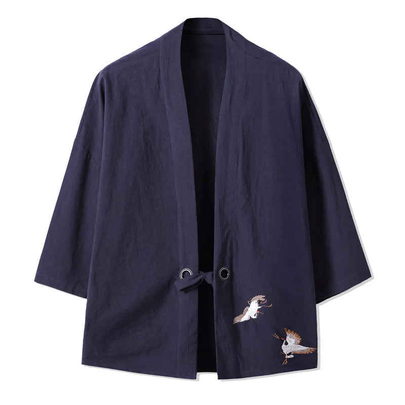 kawaiies-softtoys-plushies-kawaii-plush-Japanese-themed Couple Crane Men's Yukata Kimono Jacket Kimono 