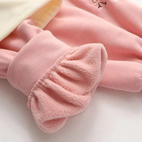 kawaiies-softtoys-plushies-kawaii-plush-Japanese-themed Cream Pink Sakura Two-Tone Hoodie Hoodies 