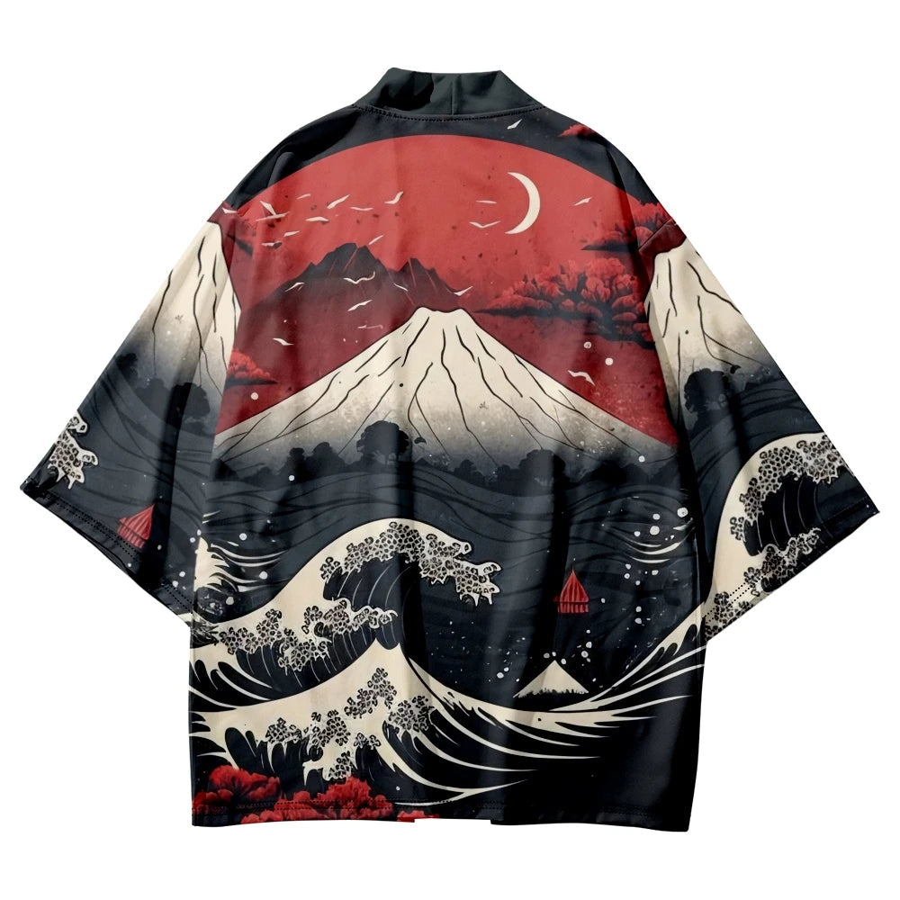 kawaiies-softtoys-plushies-kawaii-plush-Japanese-themed Great Wave off Kanagawa Unisex Kimonos Kimono 