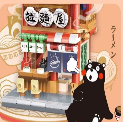 kawaiies-softtoys-plushies-kawaii-plush-Japanese-themed Ramen Hot Spring Sushi Tea Micro Building Sets Build it 