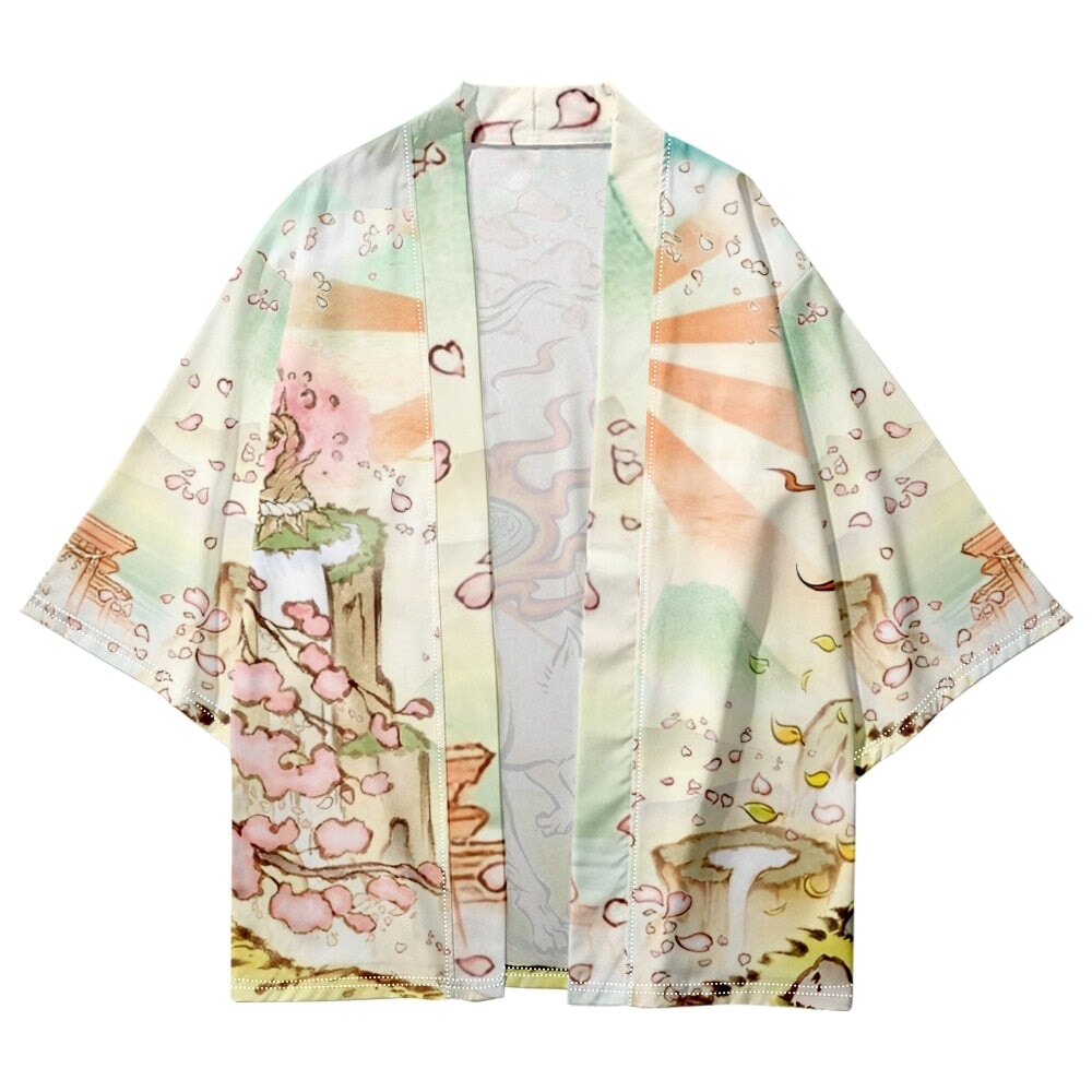 Japanese-themed Spirited Away White Wolf Unisex Kimono – Kawaiies