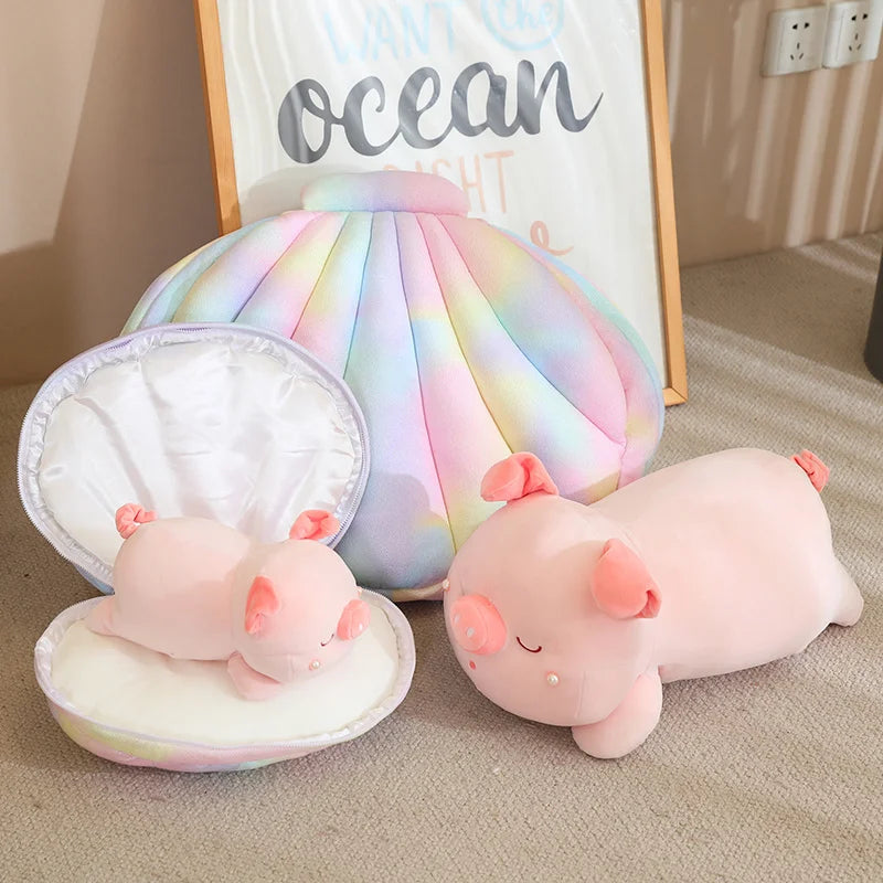 kawaiies-softtoys-plushies-kawaii-plush-Jeju the Pig hiding in Shell Plushie Soft toy 