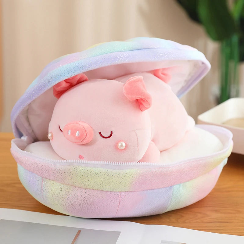 kawaiies-softtoys-plushies-kawaii-plush-Jeju the Pig hiding in Shell Plushie Soft toy 