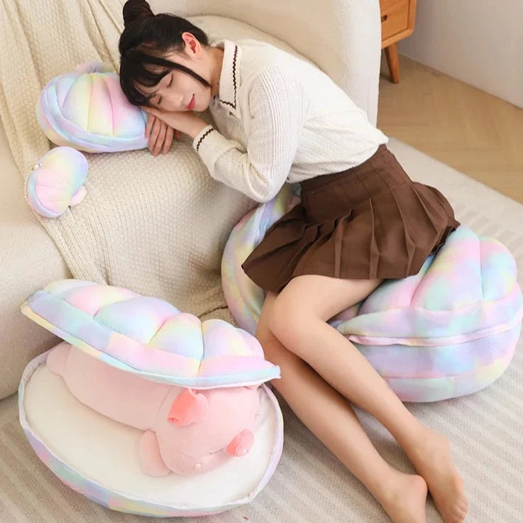 kawaiies-softtoys-plushies-kawaii-plush-Jeju the Pig hiding in Shell Plushie Soft toy 