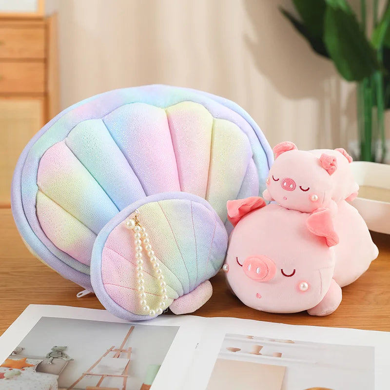 kawaiies-softtoys-plushies-kawaii-plush-Jeju the Pig hiding in Shell Plushie Soft toy 