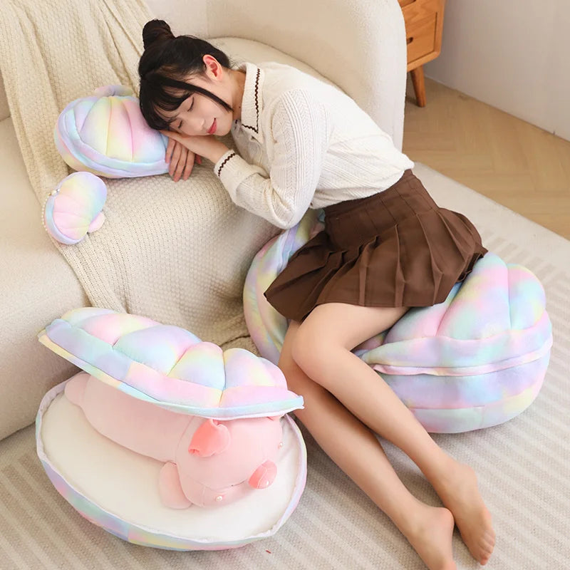 kawaiies-softtoys-plushies-kawaii-plush-Jeju the Pig hiding in Shell Plushie Soft toy 