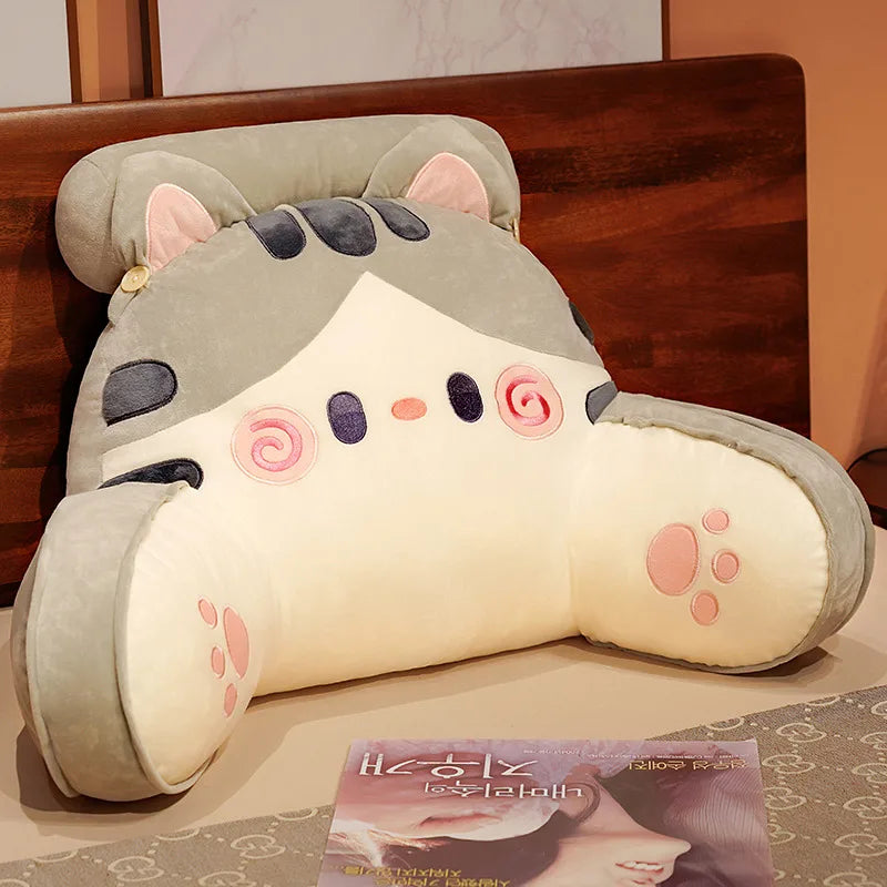 kawaiies-softtoys-plushies-kawaii-plush-Kawaii Animals Resting Cushion Pillow Soft toy Grey Cat 20in / 50cm 