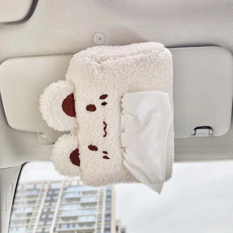 kawaiies-softtoys-plushies-kawaii-plush-Kawaii Bear and Bunny Car Plush Tissue Box Cover Car 