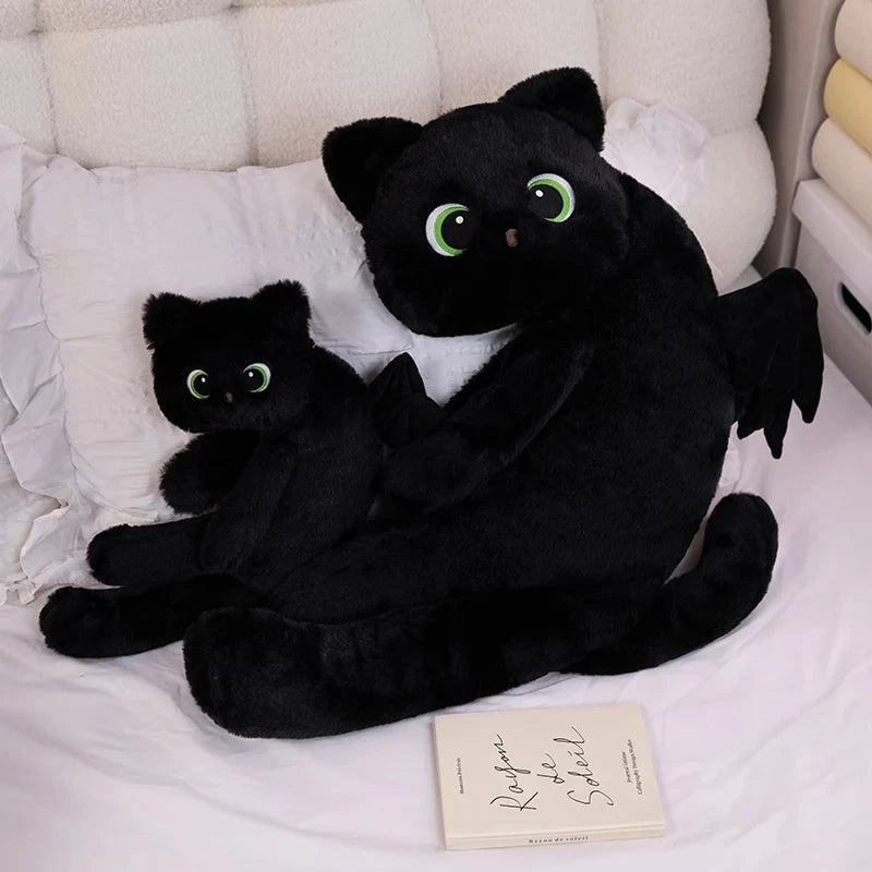 kawaiies-softtoys-plushies-kawaii-plush-Kawaii Black Cat with Wings Plushies Soft toy 40cm 