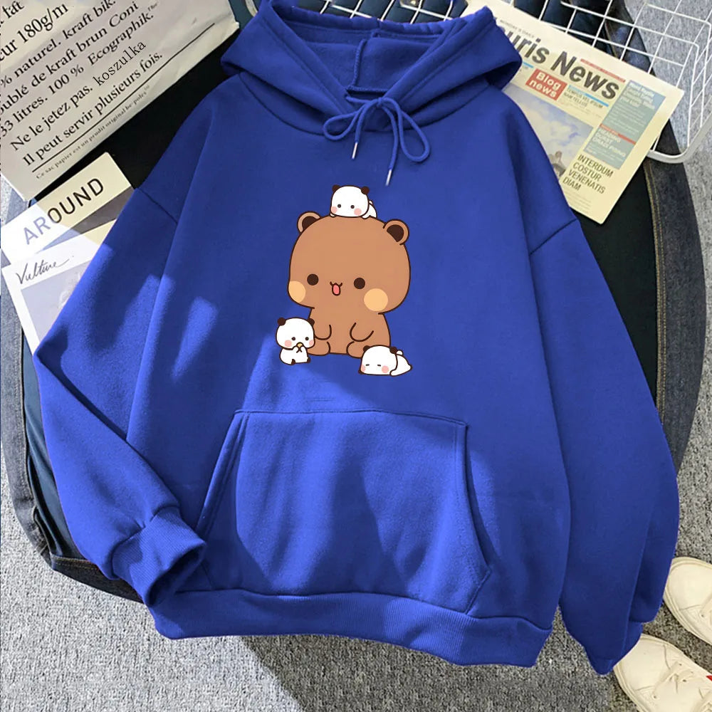 kawaiies-softtoys-plushies-kawaii-plush-Kawaii Brown Bear Baby Pandas Unisex Hoodie Apparel Blue XXXL 