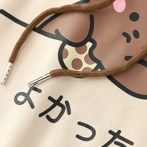 kawaiies-softtoys-plushies-kawaii-plush-Kawaii Brown Bear Cookies Two-Tone Hoodie Hoodies 