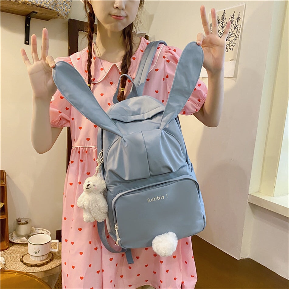 kawaiies-softtoys-plushies-kawaii-plush-Kawaii Bunny Ears Backpack Bag Bag 