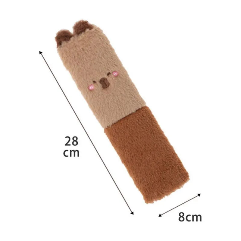 kawaiies-softtoys-plushies-kawaii-plush-Kawaii Capybara Plush Car Seat Belt Cover Shoulder Strap Accessory Car 