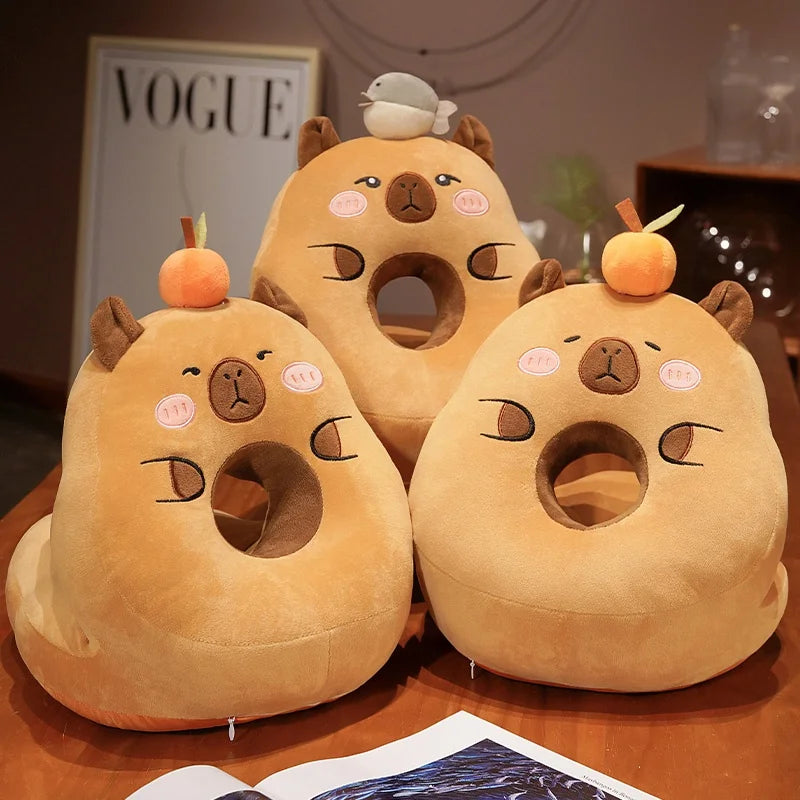 kawaiies-softtoys-plushies-kawaii-plush-Kawaii Capybara Power Nap Head Rest Cushion Soft toy 