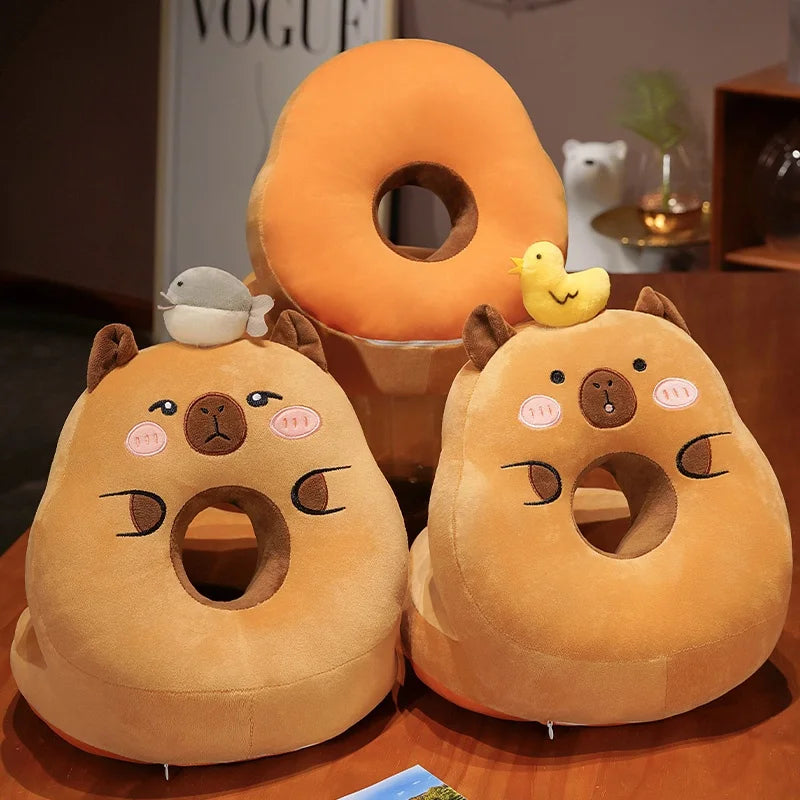 kawaiies-softtoys-plushies-kawaii-plush-Kawaii Capybara Power Nap Head Rest Cushion Soft toy 