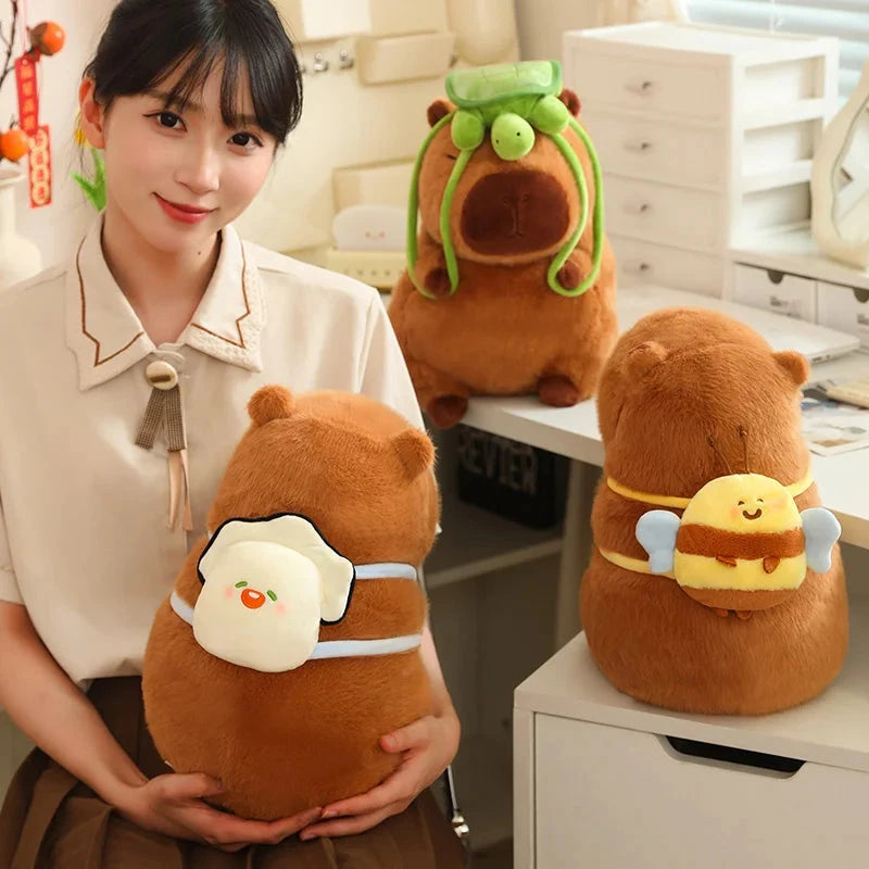 kawaiies-softtoys-plushies-kawaii-plush-Kawaii Capybara with Backpack Plush Collection Soft toy 