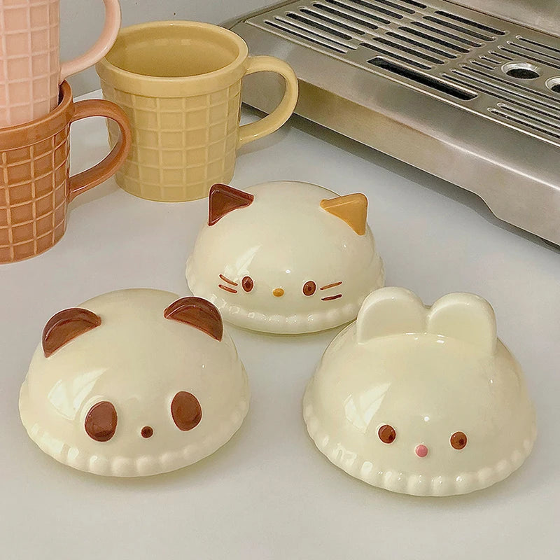 kawaiies-softtoys-plushies-kawaii-plush-Kawaii Cat Rabbit Panda Waffle Ceramic Mug with Lid Home Decor 