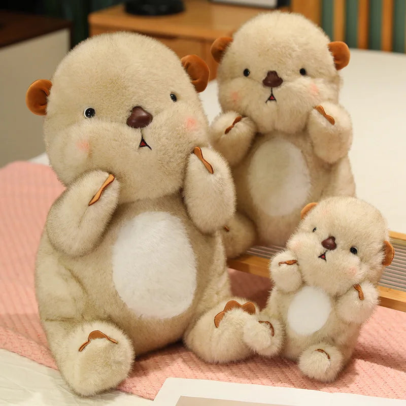 kawaiies-softtoys-plushies-kawaii-plush-Kawaii Fluffy Blushing Otter Plushie Soft toy 