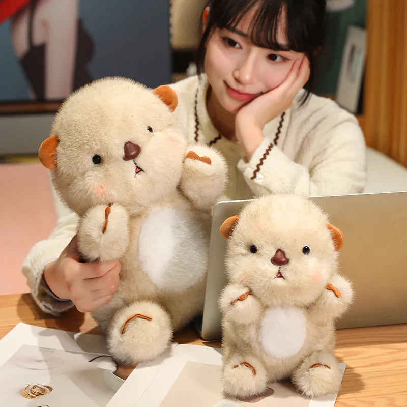 kawaiies-softtoys-plushies-kawaii-plush-Kawaii Fluffy Blushing Otter Plushie Soft toy 