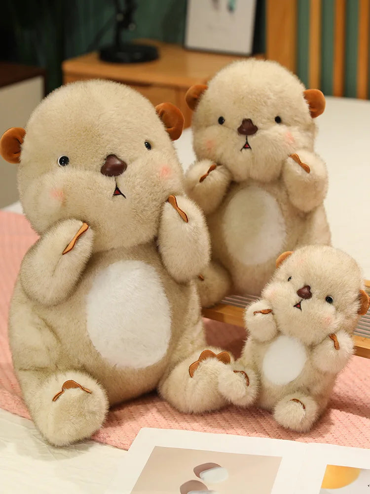 kawaiies-softtoys-plushies-kawaii-plush-Kawaii Fluffy Blushing Otter Plushie Soft toy 