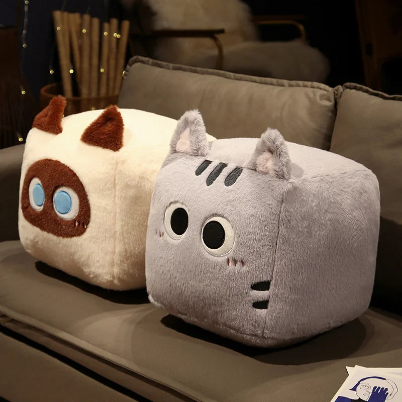 kawaiies-softtoys-plushies-kawaii-plush-Kawaii Fluffy Cube Cat Plushie Collection Soft toy 