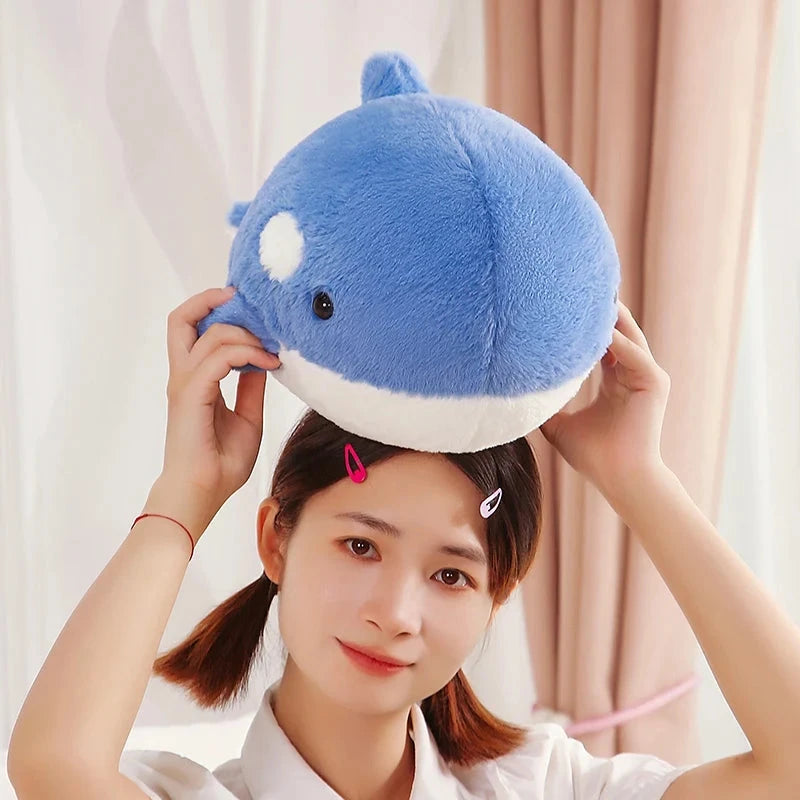 kawaiies-softtoys-plushies-kawaii-plush-Kawaii Fluffy Gray Blue Killer Whale Plushies Soft toy 