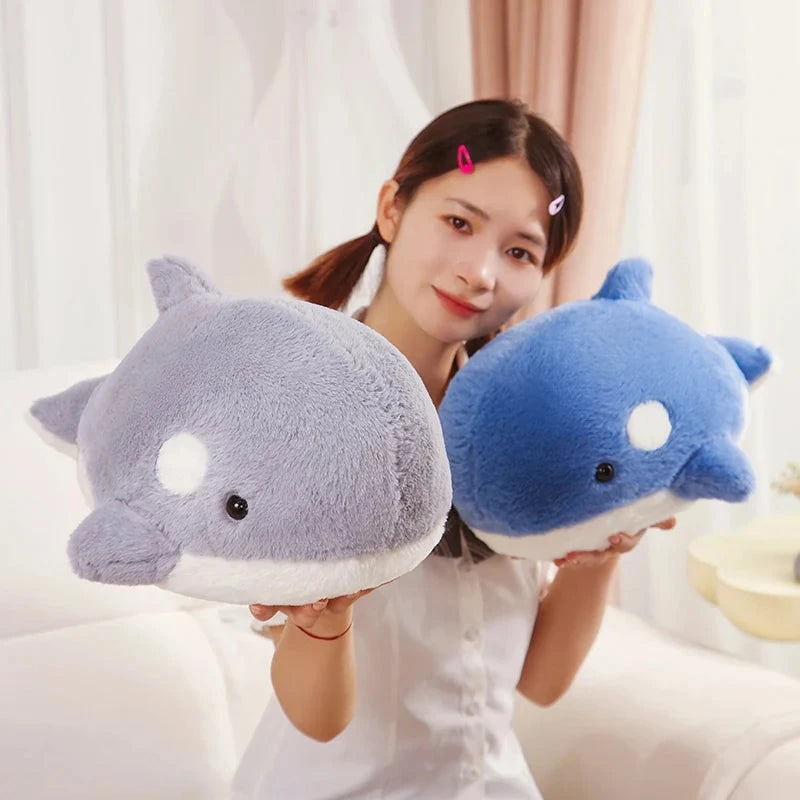 kawaiies-softtoys-plushies-kawaii-plush-Kawaii Fluffy Gray Blue Killer Whale Plushies Soft toy 