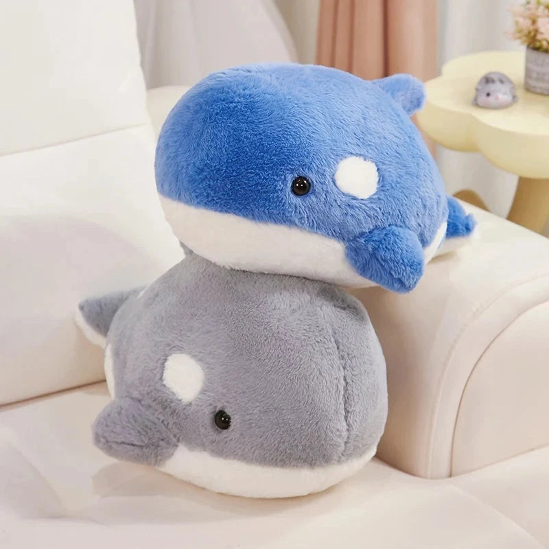 kawaiies-softtoys-plushies-kawaii-plush-Kawaii Fluffy Gray Blue Killer Whale Plushies Soft toy 