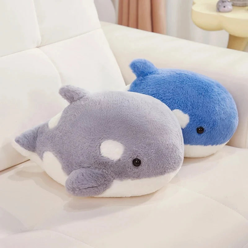 kawaiies-softtoys-plushies-kawaii-plush-Kawaii Fluffy Gray Blue Killer Whale Plushies Soft toy 