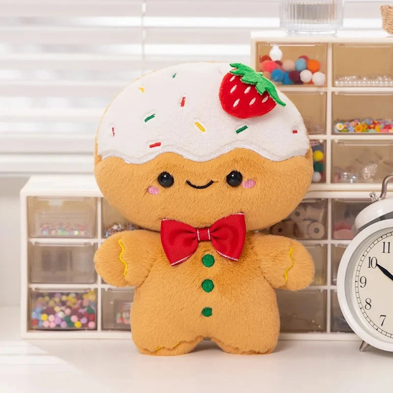 kawaiies-softtoys-plushies-kawaii-plush-Kawaii Gingerbread Man Christmas Plushie Soft toy Strawberry 