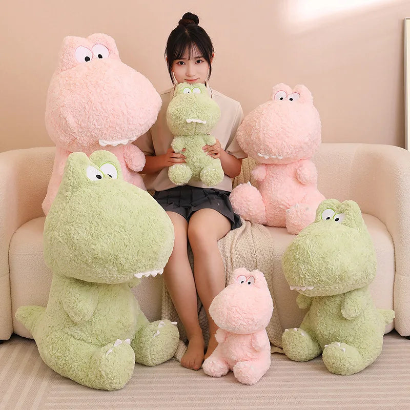 kawaiies-softtoys-plushies-kawaii-plush-Kawaii Goofy Green Pink Dinosaur Plushies Soft toy 