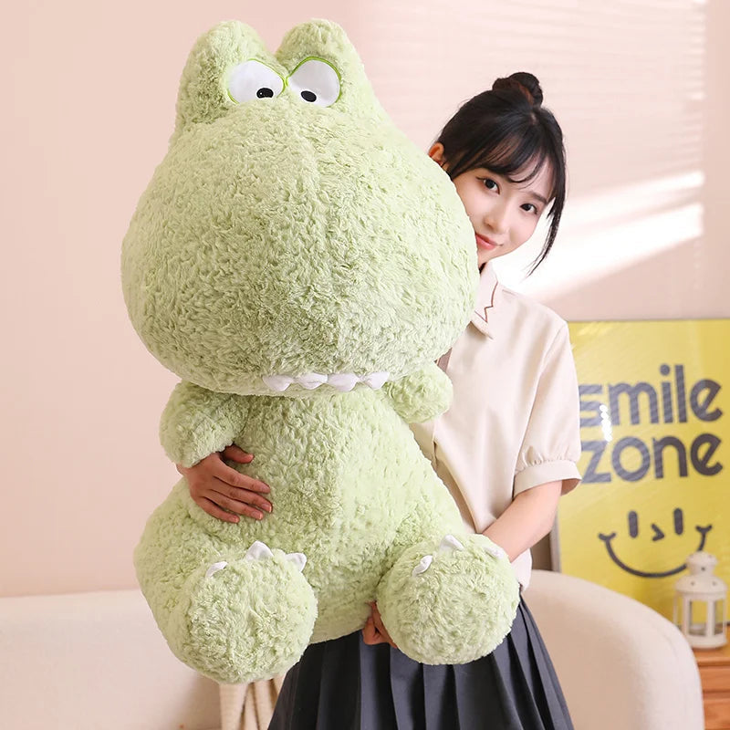 kawaiies-softtoys-plushies-kawaii-plush-Kawaii Goofy Green Pink Dinosaur Plushies Soft toy 