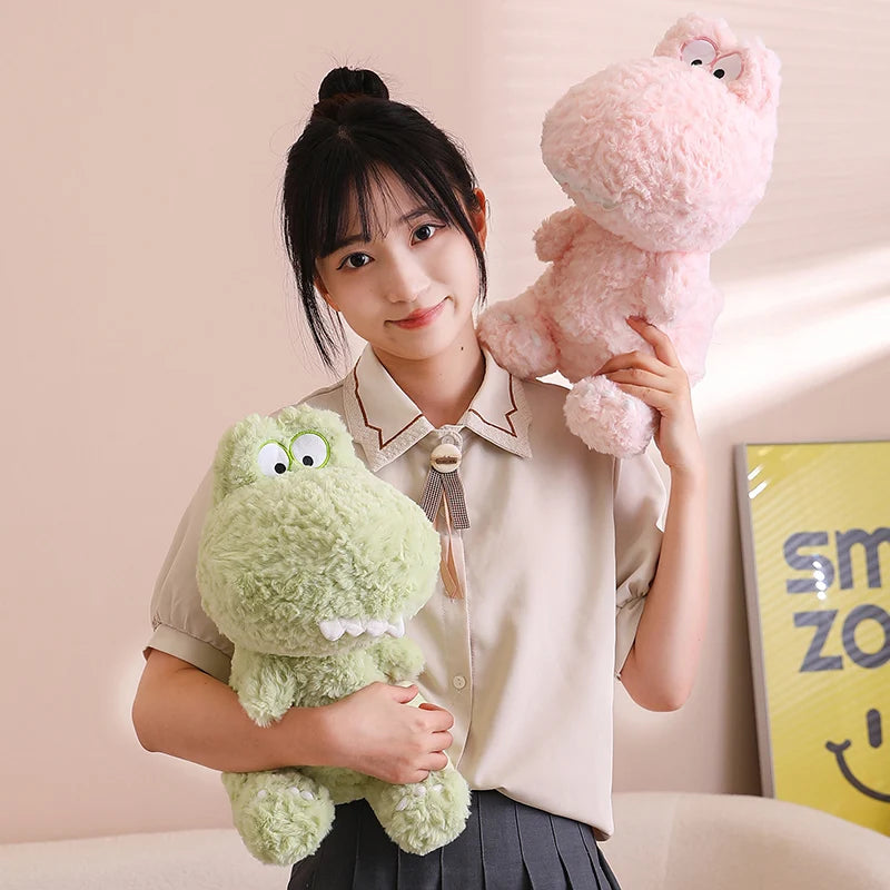 kawaiies-softtoys-plushies-kawaii-plush-Kawaii Goofy Green Pink Dinosaur Plushies Soft toy 