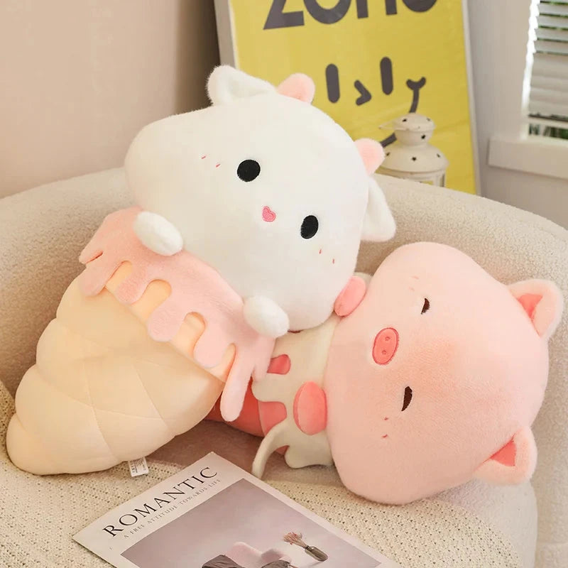 kawaiies-softtoys-plushies-kawaii-plush-Kawaii Ice Cream Pig Capybara Chick Sheep Plushie Soft toy 