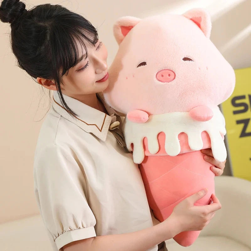 kawaiies-softtoys-plushies-kawaii-plush-Kawaii Ice Cream Pig Capybara Chick Sheep Plushie Soft toy 