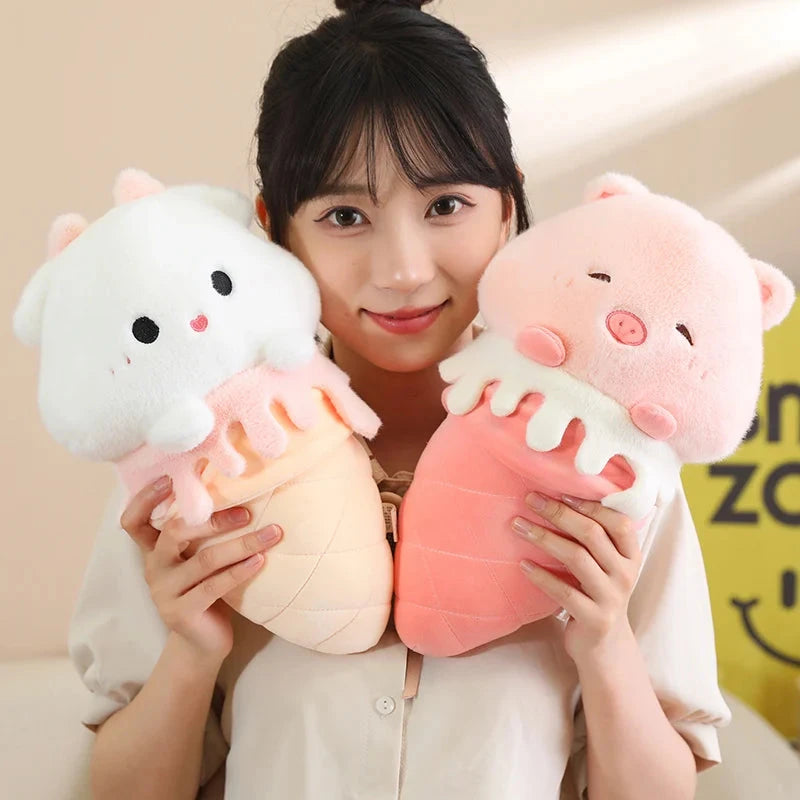 kawaiies-softtoys-plushies-kawaii-plush-Kawaii Ice Cream Pig Capybara Chick Sheep Plushie Soft toy 