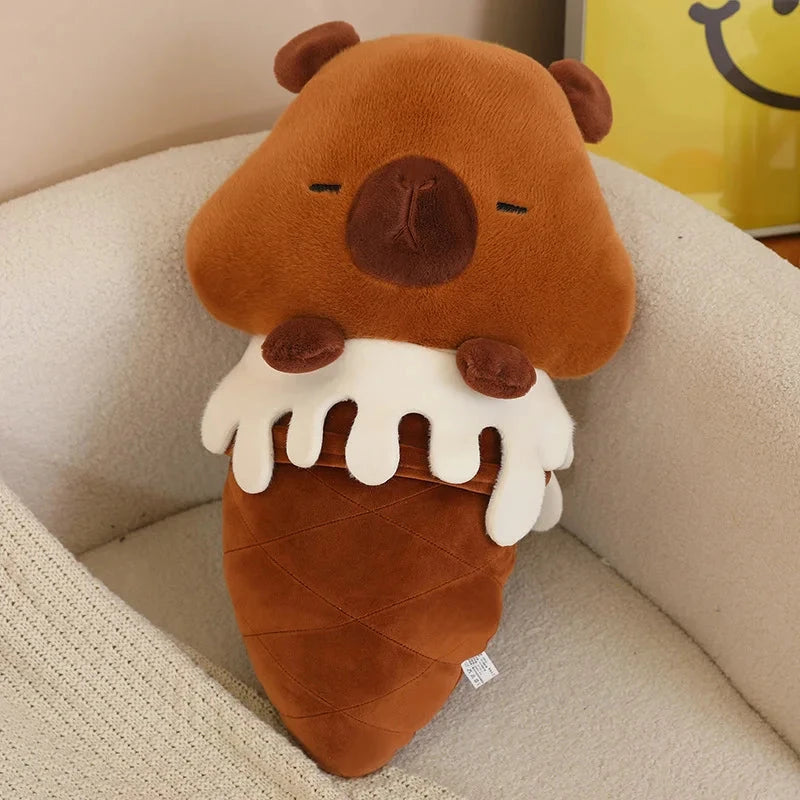 kawaiies-softtoys-plushies-kawaii-plush-Kawaii Ice Cream Pig Capybara Chick Sheep Plushie Soft toy Capybara 14in / 35cm 