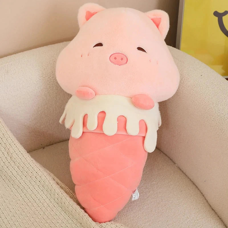 kawaiies-softtoys-plushies-kawaii-plush-Kawaii Ice Cream Pig Capybara Chick Sheep Plushie Soft toy Pig 14in / 35cm 