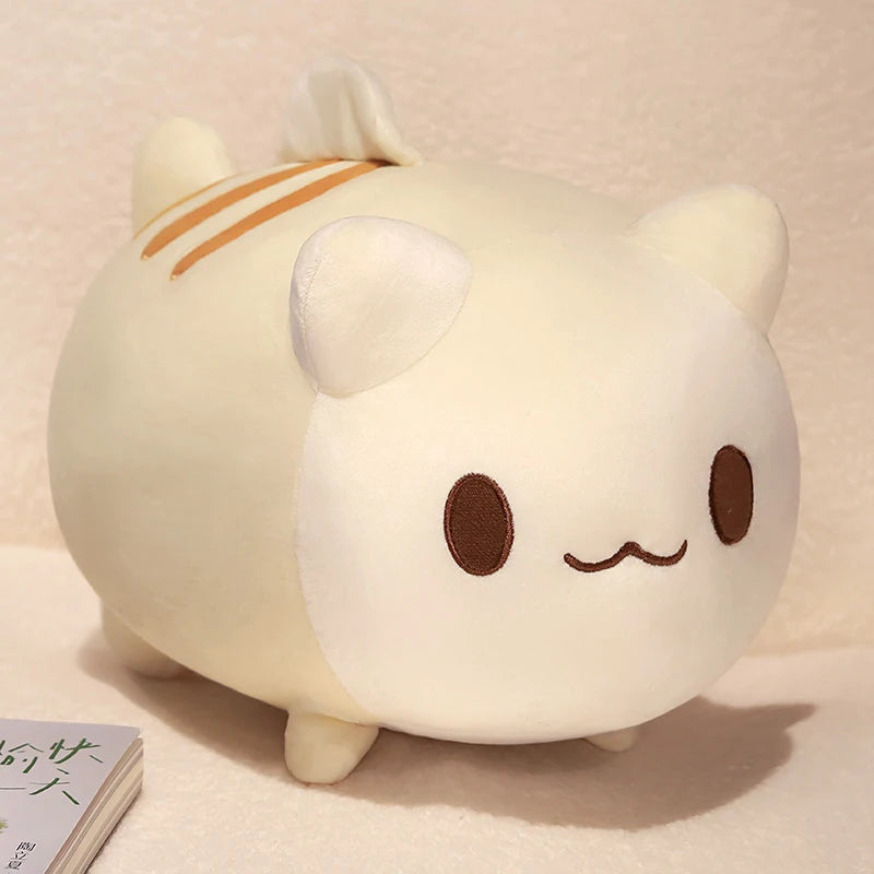 kawaiies-softtoys-plushies-kawaii-plush-Kawaii Kitty Ball Plushie Soft toy Cream 10in / 25cm 