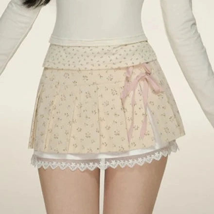 kawaiies-softtoys-plushies-kawaii-plush-Kawaii Lace Bow Mini Ruffle Skirt Apparel 