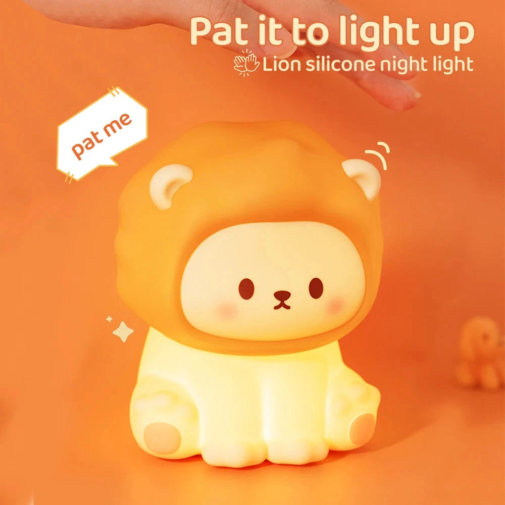 kawaiies-softtoys-plushies-kawaii-plush-Kawaii Lion LED Night Light Home Decor 