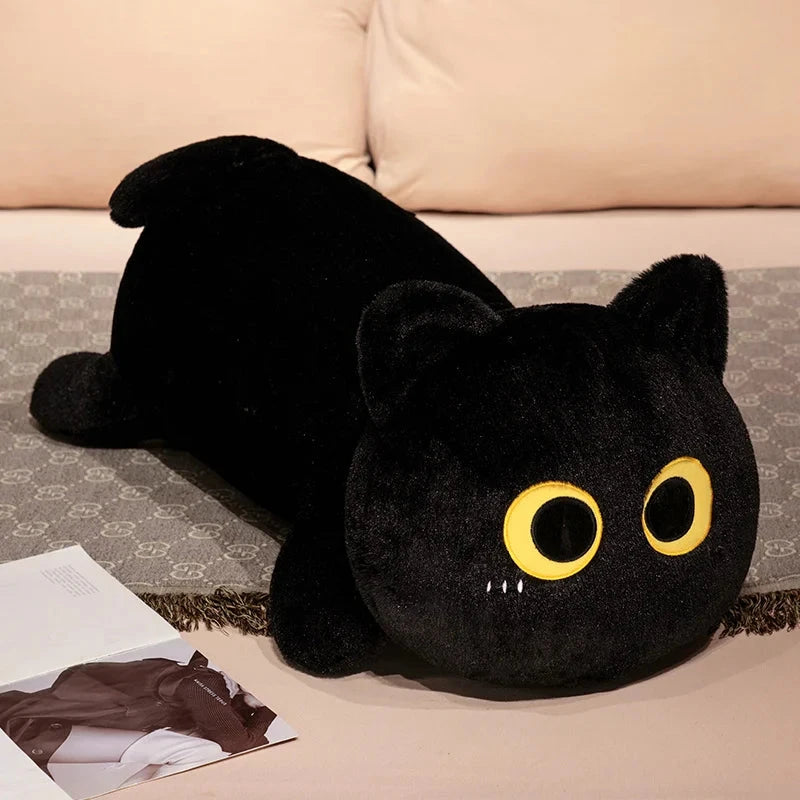 kawaiies-softtoys-plushies-kawaii-plush-Kawaii Long Snuggly Cat Plushies Soft toy Black 20in / 50cm 