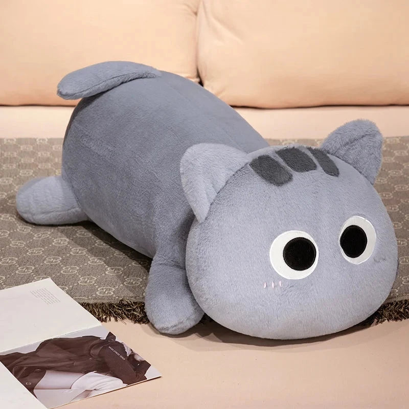 kawaiies-softtoys-plushies-kawaii-plush-Kawaii Long Snuggly Cat Plushies Soft toy Gray 20in / 50cm 