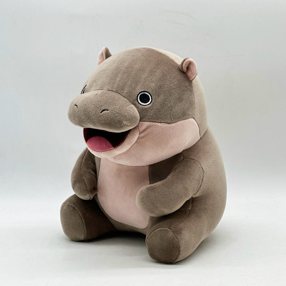 kawaiies-softtoys-plushies-kawaii-plush-Kawaii Moo Deng Baby Hippo Plushie Soft toy Sitting (22cm) 