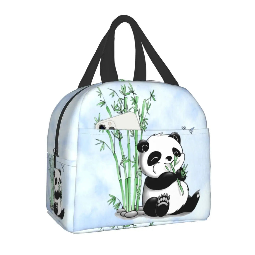 kawaiies-softtoys-plushies-kawaii-plush-Kawaii Panda Insulated Lunch Bags bag Blue 